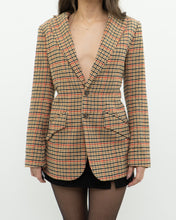 Load image into Gallery viewer, CURRENT ELLIOTT x Orange Plaid Blazer (XS, S)