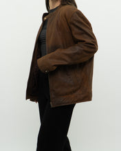 Load image into Gallery viewer, Vintage x Made in Pakistan x Distressed Brown Leather Jacket (S, M)