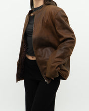 Load image into Gallery viewer, Vintage x Made in Pakistan x Distressed Brown Leather Jacket (S, M)