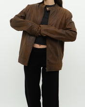 Load image into Gallery viewer, Vintage x Made in Pakistan x Distressed Brown Leather Jacket (S, M)