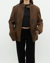 Load image into Gallery viewer, Vintage x Made in Pakistan x Distressed Brown Leather Jacket (S, M)