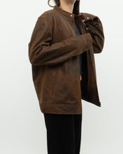 Load image into Gallery viewer, Vintage x Made in Pakistan x Distressed Brown Leather Jacket (S, M)