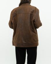 Load image into Gallery viewer, Vintage x Made in Pakistan x Distressed Brown Leather Jacket (S, M)