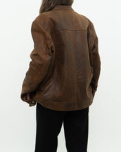 Load image into Gallery viewer, Vintage x Made in Pakistan x Distressed Brown Leather Jacket (S, M)