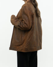 Load image into Gallery viewer, Vintage x Made in Pakistan x Distressed Brown Leather Jacket (S, M)