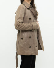 Load image into Gallery viewer, Vintage x BURBERRY BRIT x Lined Beige Faded Leather Jacket (XS, S)