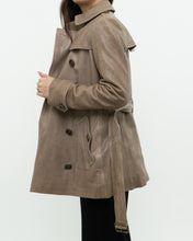 Load image into Gallery viewer, Vintage x BURBERRY BRIT x Lined Beige Faded Leather Jacket (XS, S)