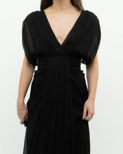 Load image into Gallery viewer, DIANE VON FURSTENBERG x Black Silk Dress (M)