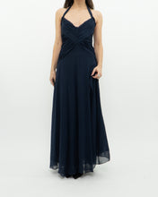 Load image into Gallery viewer, BCBG MAXAZRIA x Navy Pure Silk Dress (S)