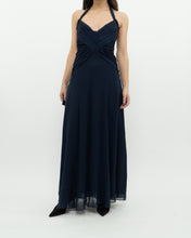 Load image into Gallery viewer, BCBG MAXAZRIA x Navy Pure Silk Dress (S)