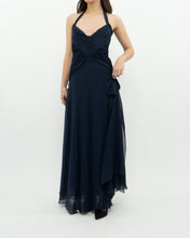 Load image into Gallery viewer, BCBG MAXAZRIA x Navy Pure Silk Dress (S)