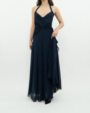 Load image into Gallery viewer, BCBG MAXAZRIA x Navy Pure Silk Dress (S)