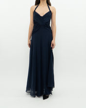 Load image into Gallery viewer, BCBG MAXAZRIA x Navy Pure Silk Dress (S)