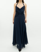 Load image into Gallery viewer, BCBG MAXAZRIA x Navy Pure Silk Dress (S)