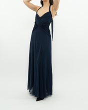 Load image into Gallery viewer, BCBG MAXAZRIA x Navy Pure Silk Dress (S)