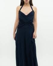 Load image into Gallery viewer, BCBG MAXAZRIA x Navy Pure Silk Dress (S)