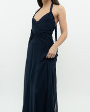 Load image into Gallery viewer, BCBG MAXAZRIA x Navy Pure Silk Dress (S)