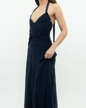 Load image into Gallery viewer, BCBG MAXAZRIA x Navy Pure Silk Dress (S)