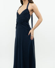 Load image into Gallery viewer, BCBG MAXAZRIA x Navy Pure Silk Dress (S)