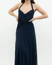 Load image into Gallery viewer, BCBG MAXAZRIA x Navy Pure Silk Dress (S)