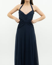 Load image into Gallery viewer, BCBG MAXAZRIA x Navy Pure Silk Dress (S)