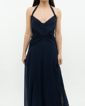 Load image into Gallery viewer, BCBG MAXAZRIA x Navy Pure Silk Dress (S)