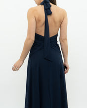 Load image into Gallery viewer, BCBG MAXAZRIA x Navy Pure Silk Dress (S)