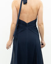 Load image into Gallery viewer, BCBG MAXAZRIA x Navy Pure Silk Dress (S)