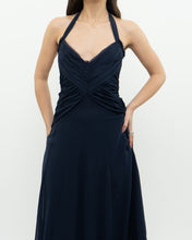 Load image into Gallery viewer, BCBG MAXAZRIA x Navy Pure Silk Dress (S)