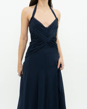 Load image into Gallery viewer, BCBG MAXAZRIA x Navy Pure Silk Dress (S)