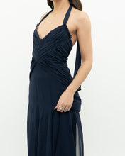 Load image into Gallery viewer, BCBG MAXAZRIA x Navy Pure Silk Dress (S)