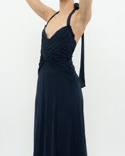 Load image into Gallery viewer, BCBG MAXAZRIA x Navy Pure Silk Dress (S)