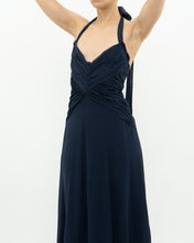 Load image into Gallery viewer, BCBG MAXAZRIA x Navy Pure Silk Dress (S)