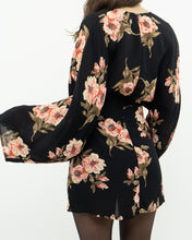 Load image into Gallery viewer, REFORMATION x black floral mini dress (XS, S)