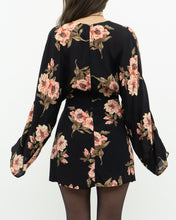 Load image into Gallery viewer, REFORMATION x black floral mini dress (XS, S)