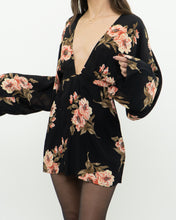 Load image into Gallery viewer, REFORMATION x black floral mini dress (XS, S)