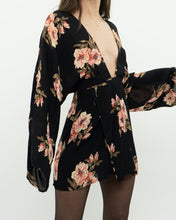 Load image into Gallery viewer, REFORMATION x black floral mini dress (XS, S)