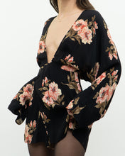 Load image into Gallery viewer, REFORMATION x black floral mini dress (XS, S)