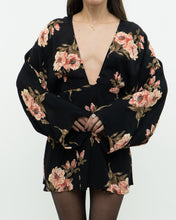 Load image into Gallery viewer, REFORMATION x black floral mini dress (XS, S)