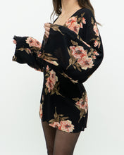 Load image into Gallery viewer, REFORMATION x black floral mini dress (XS, S)