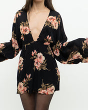 Load image into Gallery viewer, REFORMATION x black floral mini dress (XS, S)