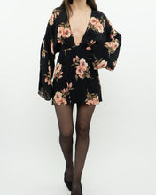 Load image into Gallery viewer, REFORMATION x black floral mini dress (XS, S)