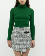 Load image into Gallery viewer, Vintage x Black, White Tweed Mini Skirt (S)