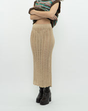 Load image into Gallery viewer, ZARA x Gold Shimmer Knit Skirt (XS-M)