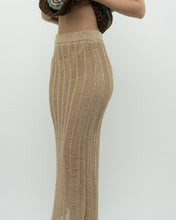 Load image into Gallery viewer, ZARA x Gold Shimmer Knit Skirt (XS-M)