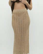 Load image into Gallery viewer, ZARA x Gold Shimmer Knit Skirt (XS-M)