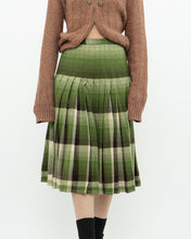 Load image into Gallery viewer, Vintage x Green Plaid Reversible Wool Midi Skirt (S)