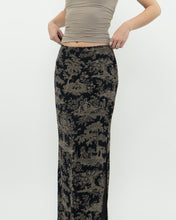 Load image into Gallery viewer, Vintage x Made in Canada x Navy, Beige Patterned Skirt (M, L)