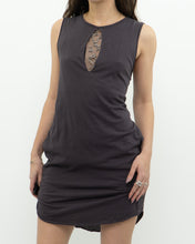 Load image into Gallery viewer, PHILLIP LIM 3.0 x Made in USA x Grey Mesh Cutout Rhinestone Dress (XS-M)