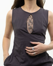 Load image into Gallery viewer, PHILLIP LIM 3.0 x Made in USA x Grey Mesh Cutout Rhinestone Dress (XS-M)